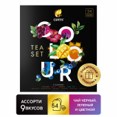 Чай CURTIS "Colour Tea Set", ассорти 9 вкусов, НАБОР 54 сашета, 102157 за 539 ₽. Чайные подарочные наборы. Доставка по РФ. Без переплат!