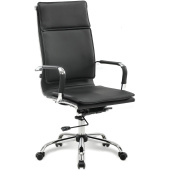 Кресло офисное BRABIX "Cube EX-523", экокожа, хром, черное, 531946 за 14 193 ₽. Кресла для руководителей. Доставка по РФ. Без переплат!