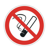 Знак запрещающий "Запрещается курить", диаметр - 200 мм, пленка самоклеящаяся, 610001/Р01 за 33 ₽. Знаки запрещающие. Доставка по РФ. Без переплат!