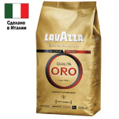 Кофе в зернах LAVAZZA "Qualita Oro" 1 кг, арабика 100%, ИТАЛИЯ, 2056 за 2 765 ₽. Кофе зерновой. Доставка по РФ. Без переплат!