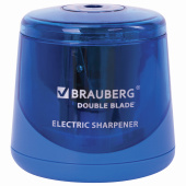 Точилка электрическая BRAUBERG DOUBLE BLADE BLUE, двойное лезвие, питание от 2 батареек AA, 229605 за 521 ₽. Точилки электрические. Доставка по РФ. Без переплат!