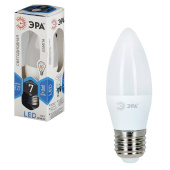 Лампа светодиодная ЭРА, 7 (60) Вт, цоколь E27, "свеча", холодный белый свет, 30000 ч., LED smdB35-7w-840-E27 за 88 ₽. Лампы светодиодные. Доставка по РФ. Без переплат!