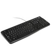 Клавиатура проводная LOGITECH K120, USB, 104 клавиши, черная, 920-002522 за 3 027 ₽. Клавиатуры проводные. Доставка по РФ. Без переплат!