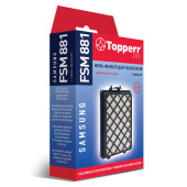 Сменный HEPA-фильтр TOPPERR FSM 881, для пылесосов SAMSUNG, 1125 за 702 ₽. Аксессуары и расходные материалы для пылесосов и полотеров. Доставка по РФ. Без переплат!