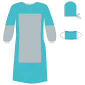 Комплект одноразовой одежды для хирурга КХ-03, с усиленной защитой, стерильный, 3 предмета, ГЕКСА за 251 ₽. Одноразовые медицинские комплекты. Доставка по РФ. Без переплат!