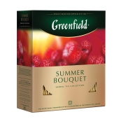 Чай GREENFIELD "Summer Bouquet" фруктовый, 100 пакетиков в конвертах по 2 г, 0878-09 за 359 ₽. Чай пакетированный. Доставка по РФ. Без переплат!