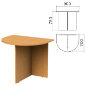 Стол приставной к столу для переговоров (640110) "Монолит", 900х700х750 мм, бук бавария, ПМ19.1 за 5 427 ₽. Набор мебели "Монолит". Доставка по РФ. Без переплат!