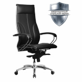 Кресло офисное МЕТТА "SAMURAI" Lux, экокожа, регулируемое сиденье, черное за 34 734 ₽. Кресла SAMURAI. Доставка по РФ. Без переплат!