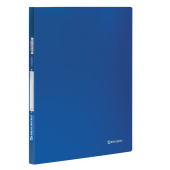 Папка с боковым металлическим прижимом BRAUBERG стандарт, синяя, до 100 листов, 0,6 мм, 221629 за 246 ₽. Папки с прижимом. Доставка по РФ. Без переплат!