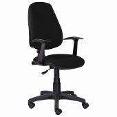 Кресло BRABIX "Comfort MG-321", регулируемая эргономичная спинка, ткань, черное, 532556 за 5 534 ₽. Кресла для персонала. Доставка по РФ. Без переплат!