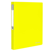 Папка 40 вкладышей BRAUBERG "Neon", 25 мм, неоновая желтая, 700 мкм, 227453 за 200 ₽. Папки с вкладышами (файлами). Доставка по РФ. Без переплат!