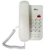 Телефон RITMIX RT-311 white, световая индикация звонка, тональный/импульсный режим, повтор, белый, 80002232 за 1 296 ₽. Стационарные телефоны. Доставка по РФ. Без переплат!