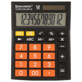 Калькулятор настольный BRAUBERG ULTRA COLOR-12-BKRG (192x143 мм), 12 разрядов, двойное питание, ЧЕРНО-ОРАНЖЕВЫЙ, 250499 за 728 ₽. Калькуляторы настольные. Доставка по РФ. Без переплат!