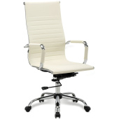 Кресло офисное BRABIX "Energy EX-509", экокожа, хром, бежевое, 531166 за 14 049 ₽. Кресла для руководителей. Доставка по РФ. Без переплат!