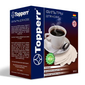 Фильтр TOPPERR №4 для кофеварок, бумажный, отбеленный, 300 штук, 3048 за 1 278 ₽. Расходные материалы для кофеварок и кофемашин. Доставка по РФ. Без переплат!