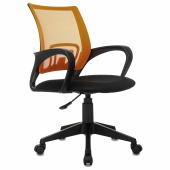 Кресло BRABIX "Fly MG-396", с подлокотниками, сетка, оранжевое/черное, 532084 за 6 469 ₽. Кресла для персонала. Доставка по РФ. Без переплат!