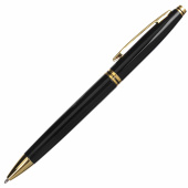 Ручка подарочная шариковая BRAUBERG "De Luxe Black", корпус черный, узел 1 мм, линия письма 0,7 мм, синяя, 141411 за 255 ₽. Ручки бизнес-класса. Доставка по РФ. Без переплат!