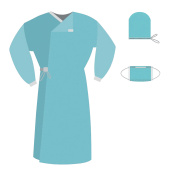 Комплект одноразовой одежды для хирурга КХ-04 стерильный 3 предмета, ГЕКСА за 241 ₽. Одноразовые медицинские комплекты. Доставка по РФ. Без переплат!