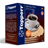 Фильтр TOPPERR №2 для кофеварок, бумажный, неотбеленный, 200 штук, 3049 за 1 951 ₽. Расходные материалы для кофеварок и кофемашин. Доставка по РФ. Без переплат!