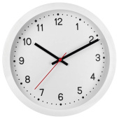 Часы настенные TROYKATIME (TROYKA) 75751701, круг, белые, белая рамка, 28х28х4 см за 1 901 ₽. Часы офисные. Доставка по РФ. Без переплат!