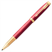 Ручка-роллер PARKER "IM Premium Red GT", корпус красный лак, позолоченные детали, черная, 2143647 за 8 378 ₽. Ручки-роллеры подарочные. Доставка по РФ. Без переплат!