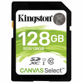 Карта памяти SDXC 128 GB KINGSTON Canvas Select Plus UHS-I U1, 100 Мб/сек (class 10), SDS2/128GB за 3 085 ₽. Карты памяти. Доставка по РФ. Без переплат!