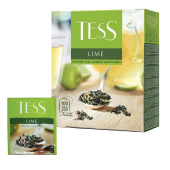 Чай TESS "Lime" зеленый с цедрой цитрусовых, 100 пакетиков в конвертах по 1,5 г, 0920-09 за 904 ₽. Чай пакетированный. Доставка по РФ. Без переплат!