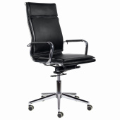 Кресло офисное BRABIX PREMIUM "Kayman EX-532", экокожа, хром, черное, 532543 за 17 308 ₽. Кресла современного дизайна. Доставка по РФ. Без переплат!
