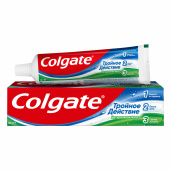 Зубная паста 100 мл COLGATE "Натуральная мята", тройное действие, с фторидом, 7891024128992 за 125 ₽. Зубные пасты. Доставка по РФ. Без переплат!