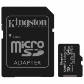 Карта памяти microSDXC 64 GB KINGSTON Canvas Select Plus, UHS-I U1, 100 Мб/с (class 10), адаптер, SDCS2/64GB за 1 694 ₽. Карты памяти. Доставка по РФ. Без переплат!