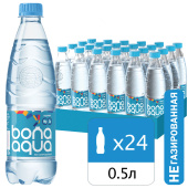 Вода негазированная питьевая BONA AQUA 0,5 л, 2418501 за 57 ₽. Минеральная и питьевая вода. Доставка по РФ. Без переплат!