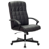 Кресло офисное BRABIX "Quadro EX-524", компактная упаковка, экокожа, черное, 532104 за 10 189 ₽. Кресла для руководителей. Доставка по РФ. Без переплат!