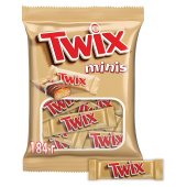 Батончики мини TWIX "Minis" печенье с карамелью в молочном шоколаде, 190 г, 2263 за 685 ₽. Шоколад. Доставка по РФ. Без переплат!