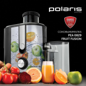 Соковыжималка POLARIS PEA 0829 Fruit Fusion, 800 Вт, стакан 0,35 л, емкость жмыха 1 л, пластик, сталь/черный, 15935 за 6 256 ₽. Соковыжималки. Доставка по РФ. Без переплат!