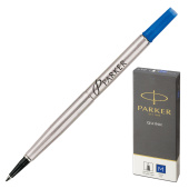 Стержень для ручки-роллера PARKER "Quink RB", металлический, 116 мм, узел 0,7 мм, синий, 1950311 за 610 ₽. Стержни для ручек-роллеров. Доставка по РФ. Без переплат!