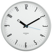 Часы настенные TROYKATIME (TROYKA) 77777710, круг, белые, серебристая рамка, 30,5х30,5х3,5 см за 820 ₽. Часы офисные. Доставка по РФ. Без переплат!