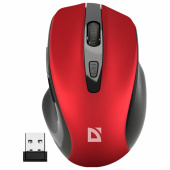 Мышь беспроводная DEFENDER Prime MB-053, USB, 5 кнопок + 1 колесо-кнопка, оптическая, красная, 52052 за 1 433 ₽. Мыши беспроводные компьютерные. Доставка по РФ. Без переплат!