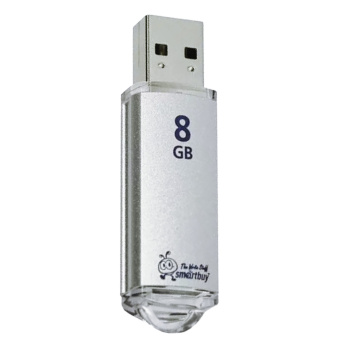 Флеш-диск 8 GB, SMARTBUY V-Cut, USB 2.0, металлический корпус, серебристый, SB8GBVC-S за 876 ₽. Флеш-диски USB. Доставка по России. Без переплат!