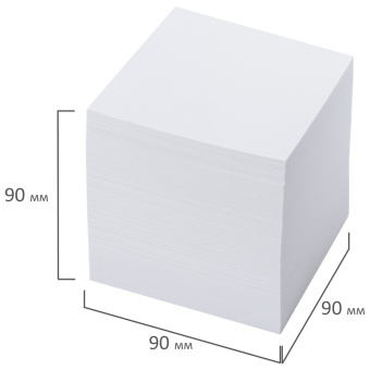 Блок для записей ОФИСМАГ непроклеенный, куб 9х9х9 см, белый, белизна 95-98%, 123019 за 138 ₽. Блоки для записей. Доставка по России. Без переплат!