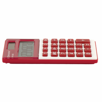 Калькулятор карманный BRAUBERG PK-608-WR (107x64 мм), 8 разрядов, двойное питание, БОРДОВЫЙ, 250521 за 933 ₽. Калькуляторы карманные. Доставка по России. Без переплат!
