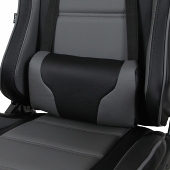 Кресло компьютерное BRABIX "GT Racer GM-100", две подушки, экокожа, черное/серое, 531926 за 15 640 ₽. Кресла игровые. Доставка по России. Без переплат!