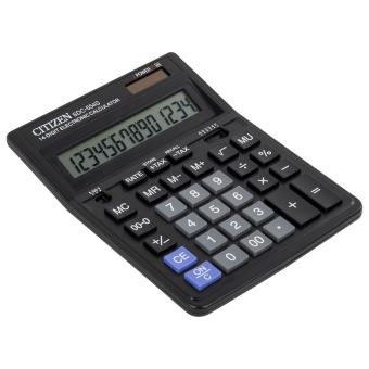 Калькулятор настольный CITIZEN SDC-554S (199x153 мм), 14 разрядов, двойное питание за 1 408 ₽. Калькуляторы настольные. Доставка по России. Без переплат!