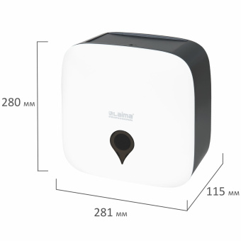 Диспенсер для туалетной бумаги ULTRA LAIMA PROFESSIONAL (Система T2), малый, белый, ABS-пластик, 606835 за 1 481 ₽. Диспенсеры для туалетной бумаги. Доставка по России. Без переплат!