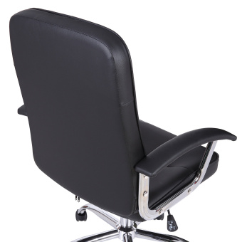 Кресло BRABIX "Bit EX-550", хром, экокожа, черное, 531838 за 9 672 ₽. Кресла для руководителей. Доставка по России. Без переплат!