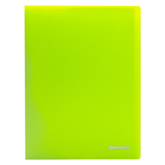 Папка 40 вкладышей BRAUBERG "Neon", 25 мм, неоновая, зеленая, 700 мкм, 227452 за 530 ₽. Папки с вкладышами (файлами). Доставка по России. Без переплат!