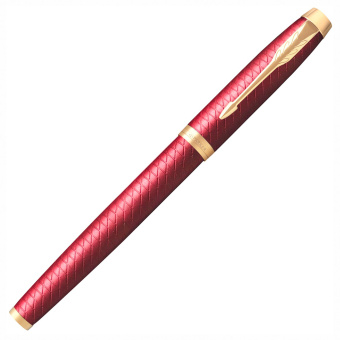Ручка-роллер PARKER "IM Premium Red GT", корпус красный лак, позолоченные детали, черная, 2143647 за 8 224 ₽. Ручки-роллеры подарочные. Доставка по России. Без переплат!