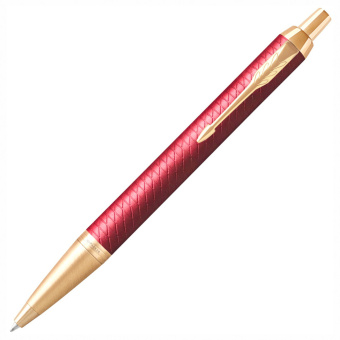 Ручка шариковая PARKER "IM Premium Red GT", корпус красный лак, позолоченные детали, синяя, 2143644 за 6 779 ₽. Ручки шариковые подарочные. Доставка по России. Без переплат!
