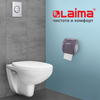 Диспенсер для бытовой туалетной бумаги LAIMA, тонированный серый, 605044 за 1 232 ₽. Держатели для бытовой туалетной бумаги. Доставка по России. Без переплат!