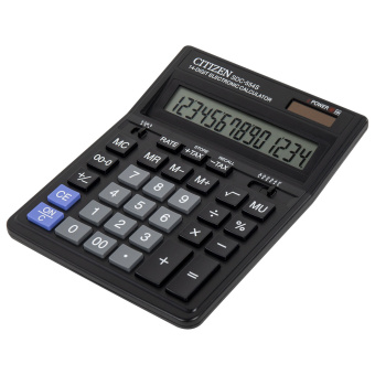 Калькулятор настольный CITIZEN SDC-554S (199x153 мм), 14 разрядов, двойное питание за 1 408 ₽. Калькуляторы настольные. Доставка по России. Без переплат!