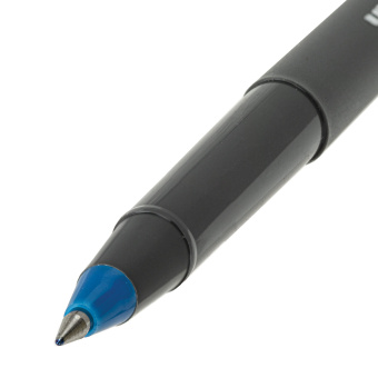 Ручка-роллер Uni-Ball II Micro, СИНЯЯ, корпус черный, узел 0,5 мм, линия 0,24 мм, UB-104 Blue за 244 ₽. Ручки-роллеры. Доставка по России. Без переплат!